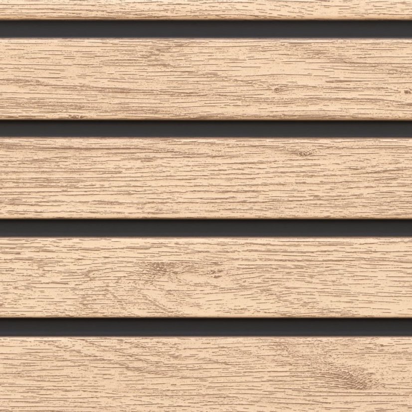 Fasádní obklad - WOOD SIDING SVP-B6 FRONTO V-BLACK - 57 světlý dub