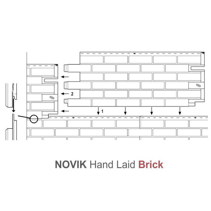 Fasádní obklad - NOVIK Hand Laid Brick HL100 - 112 White Blend