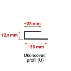 Ukončovací profil Profi/Profi ASA P509