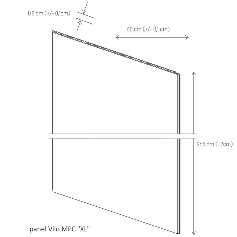 Interiérový obkladový panel Vilo MPC MODULO XL - Harmony Wood