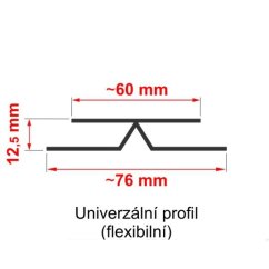 Univerzální flexibilní profil Profi DECOR P511