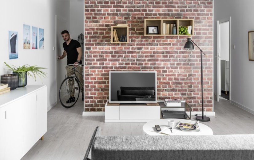 Interiérový obkladový panel Vilo MOTIVO Modern - Red Brick 3D