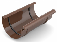 Plastová spojka žlabu PVC 100 mm