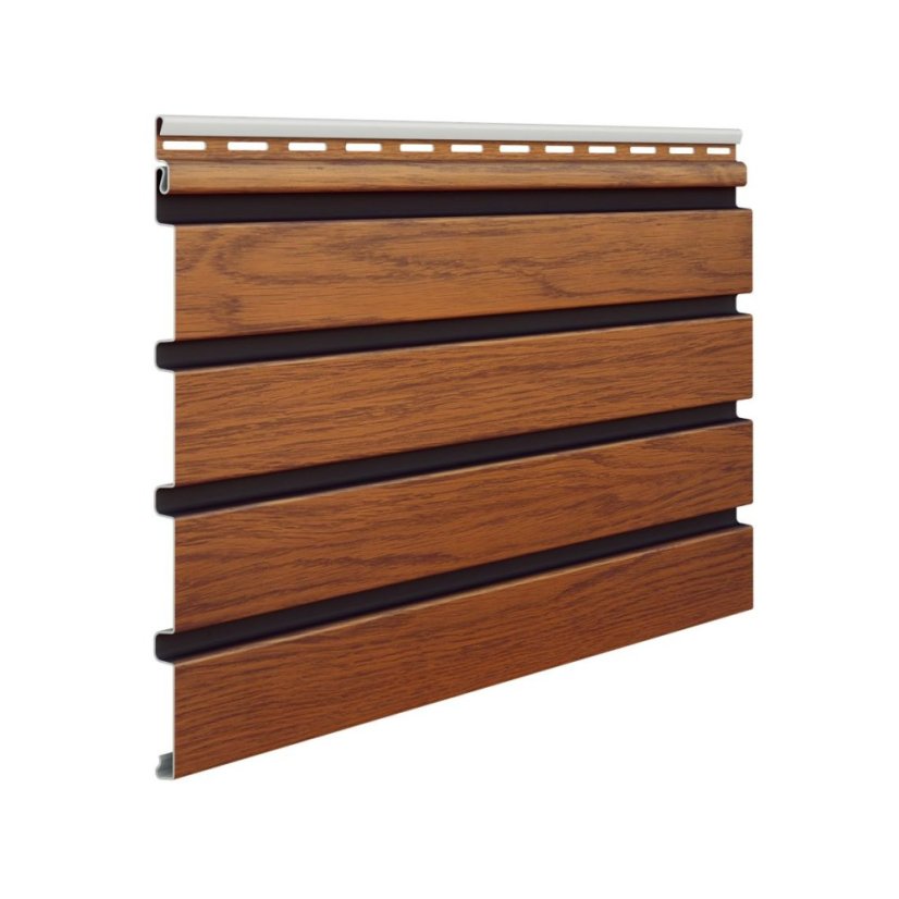 Fasádní obklad - WOOD SIDING SVP-B6 FRONTO V-BLACK - 56 zlatý dub