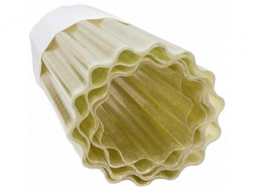 Vlnitý sklolaminát Wellglass 76/18 - přírodní