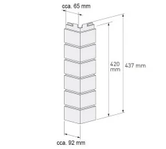 Vnější roh SOLID BRICK SB103 - 015 Coventry