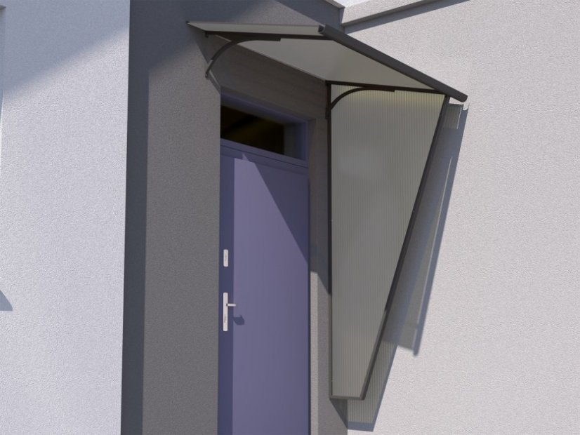 Boční stěna T-160 pravá antracit / kouřová