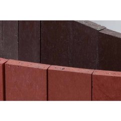 Rovná palisáda Traplast T99571 (19x2,1x101,4 cm) - cihlová