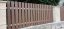 Plotové prkno WPC 3D oboustranný dřevodekor - oak brown - Varianta: rovná, Rozměr: 71 x 11 x 1500 mm