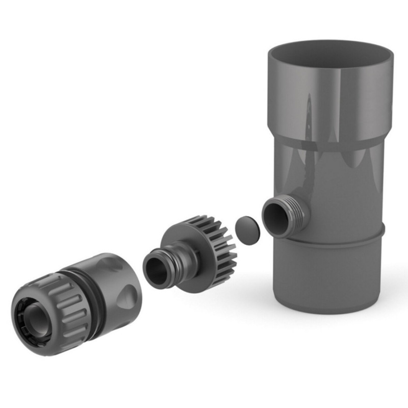 Plastový sběrač dešťové vody PVC 63 mm - Barva: hnědá