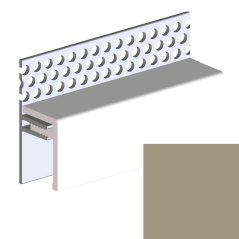 Ukončovací profil vrchní větrací 2-dílný univerz. UNI V2125 - 901 Greige Style