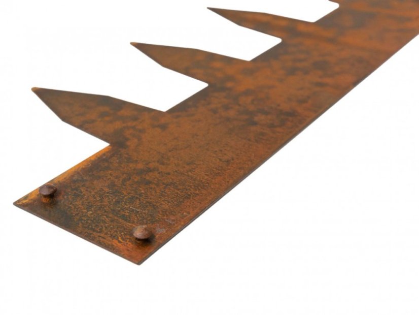 Neviditelný obrubník Corten - Rozměr: 17 x 100 cm