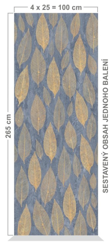 Interiérový obkladový panel Vilo MOTIVO Modern - Blue Magnolia |balení 4 ks|