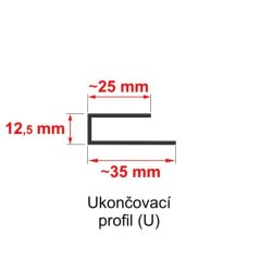 Ukončovací profil Profi DECOR P509