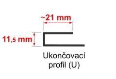 Ukončovací profil Hobby COLOR P109