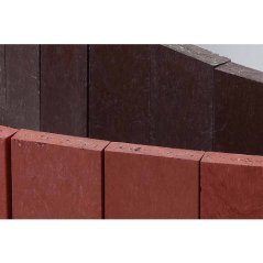 Rovná palisáda Traplast T99570 (29x2,1x101,4 cm) - cihlová