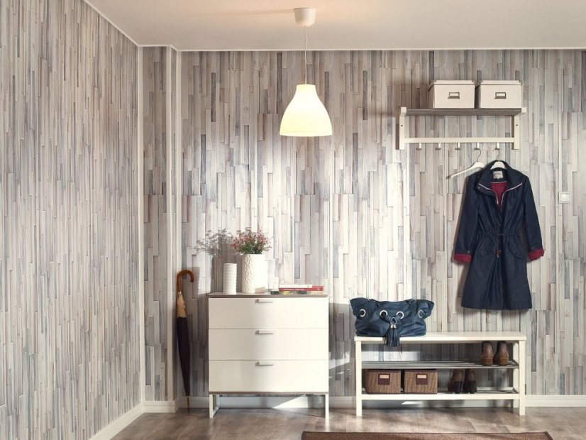 Interiérový obkladový panel Vilo MOTIVO Fun - Wood Stripes  |balení 4 ks|