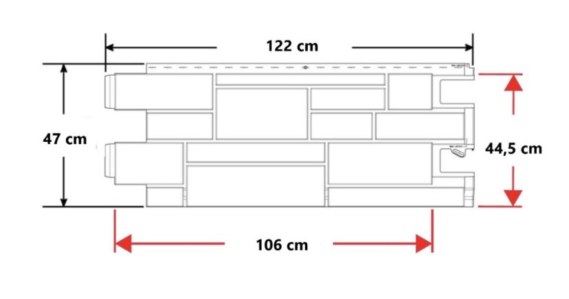 Fasádní obklad - NOVIK Hand Cut Stone HC100 - 230 Shadow Gray