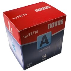Spony "A" NOVUS typ 53/14 mm super tvrdé /5000 ks