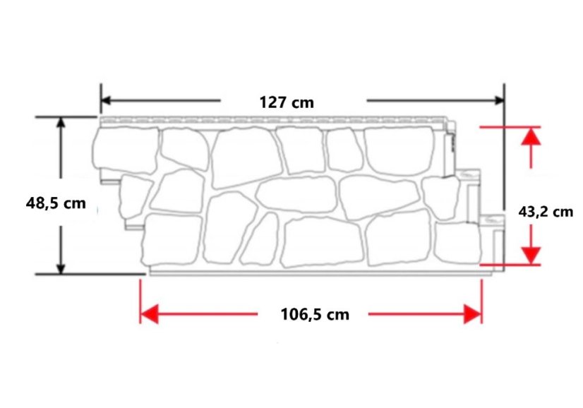 Fasádní obklad - NOVIK Field Stone FS100 - 520 Brown Stone
