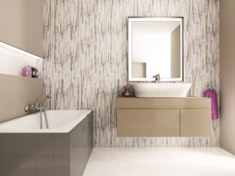 Interiérový obkladový panel Vilo MOTIVO Fun - Wood Stripes  |balení 4 ks|