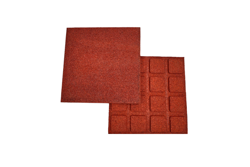 Gumová dlažba SoftStep - Barva: červená