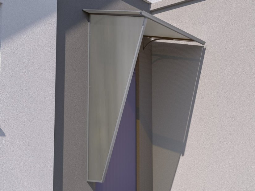 Boční stěna T-160 levá světle šedá / kouřová