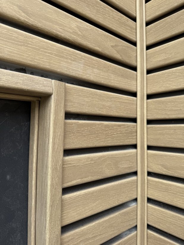 Fasádní obklad - WOOD SIDING SVP-B6 FRONTO V-BLACK - 60 dub