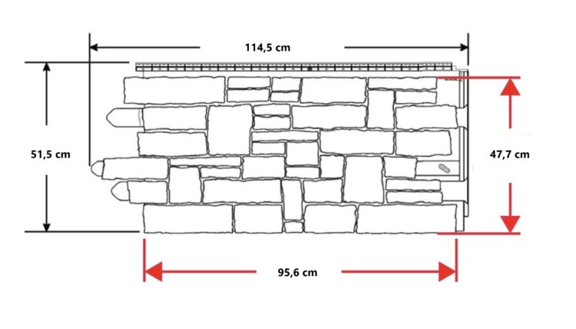 Fasádní obklad - NOVIK Stacked Stone SK100 - 330 Moka