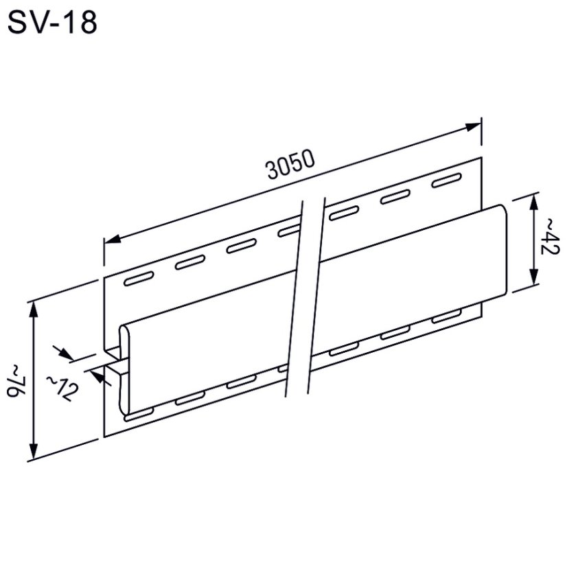 Spojovací H profil WOOD SIDING SV-18 - Barva: balancovaný dub