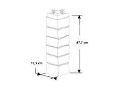 Vnější roh 1-dílný NOVIK Stacked Stone SK201 - 330 Moka