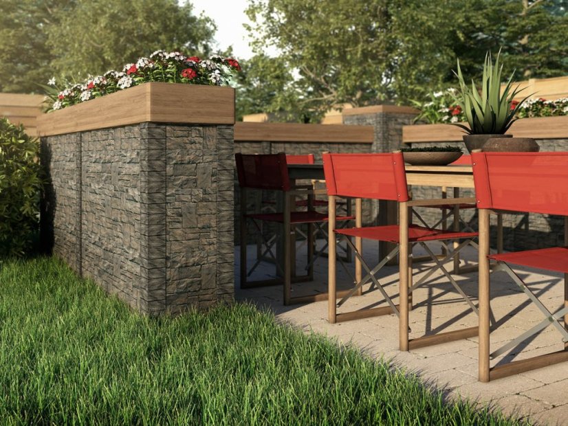 Fasádní obklad - NOVIK Stacked Stone SK100 - 330 Moka