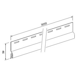 Zakládací profil WOOD SIDING SV-11 /3,05 m