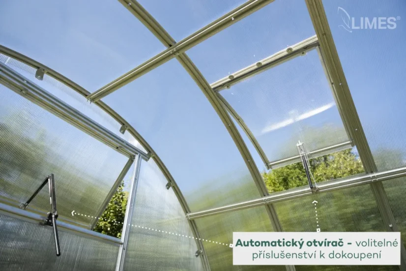 Automatický otvírač pro skleník SOL - pro střešní a boční okna