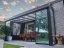 Masivní hliníková skleněná pergola MB Line - Rozměr: 406 x 250 cm, Barva: RAL 9001 krémová bílá