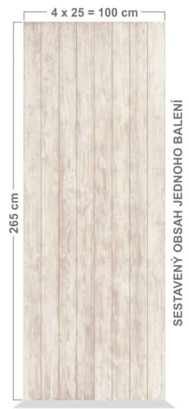 Interiérový obkladový panel Vilo MOTIVO Modern - Coffee Wood |balení 4 ks|