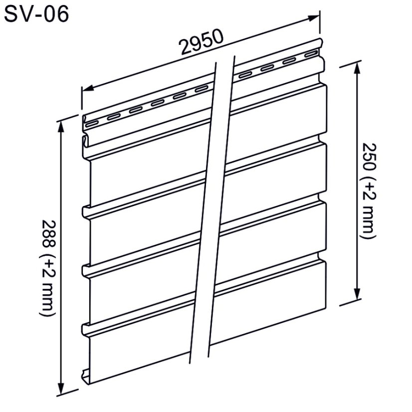 Fasádní obklad - WOOD SIDING SVP-B6 FRONTO V-BLACK - 56 zlatý dub