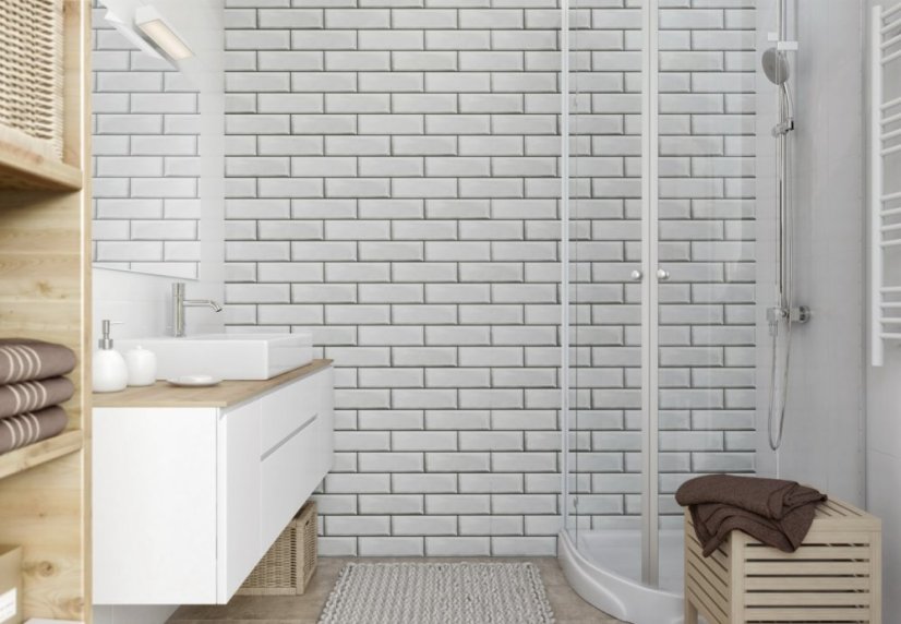 Interiérový obkladový panel Vilo MOTIVO Modern - White Brick |balení 4 ks|