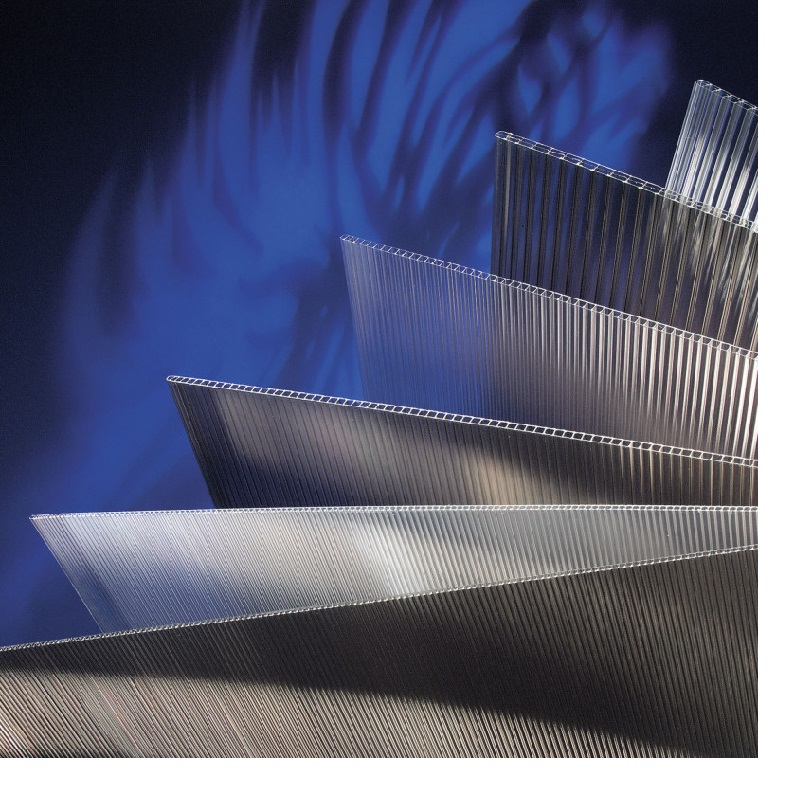 Komůrkový polykarbonát 10 mm - 2 stěny - 1,7 kg/m2 - bronz - Rozměr: 2,1 x 4 m