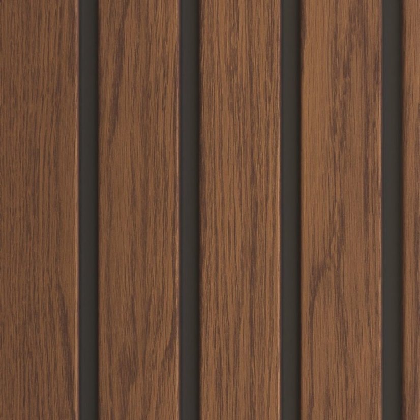 Fasádní obklad - WOOD SIDING SVP-B6 FRONTO V-BLACK - 64 ořech
