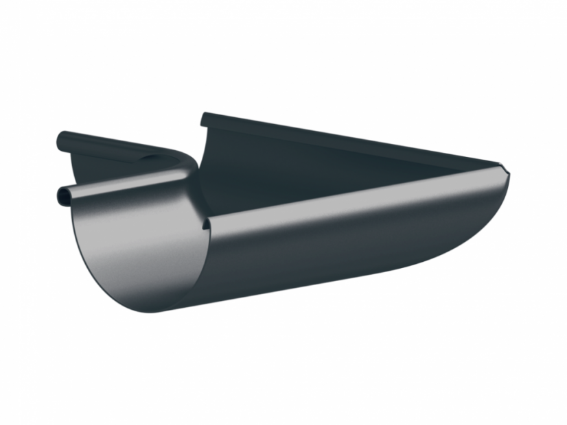 Lakovaný roh žlabu 333 mm - Varianta: Vnitřní, Barva: RAL 8017 hnědá