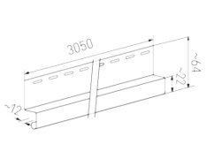Okapový profil WOOD SIDING SV-16