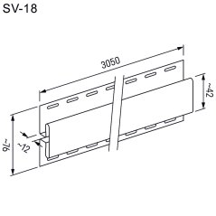 Rohový profil široký DECO SIDING SV-12