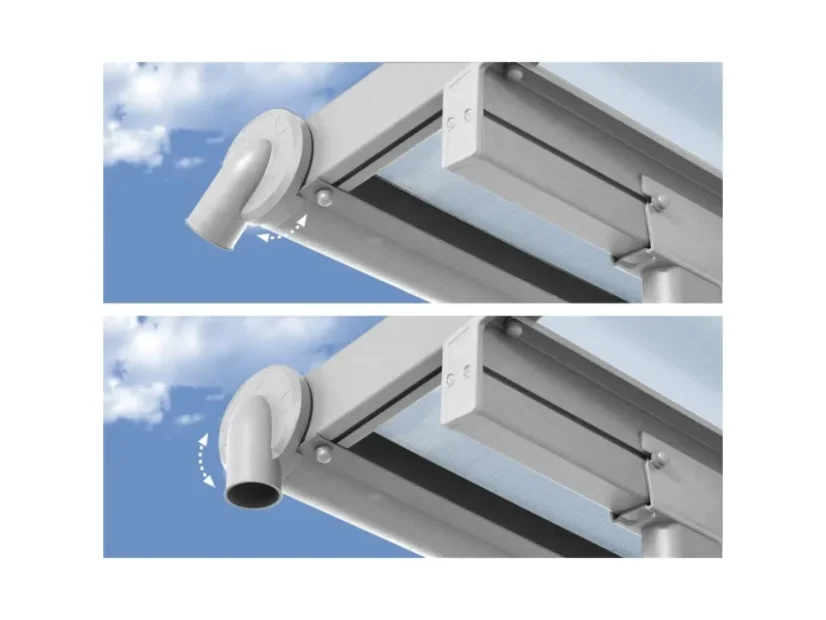 Hliníková pergola Sierra - bílá - Rozměr: 2,95 x 5,55 m