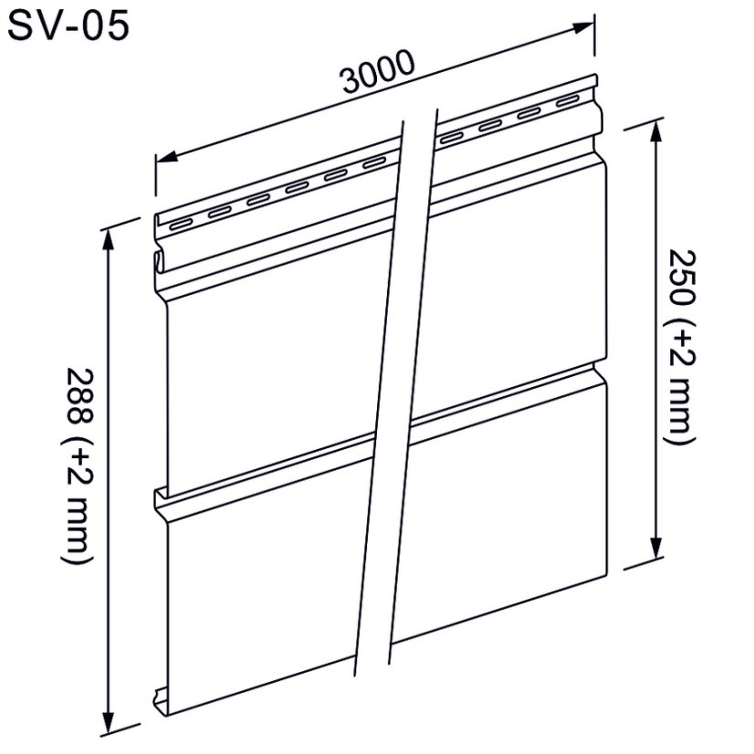 Fasádní obklad - WOOD SIDING SVP-05 - 68 polární dub