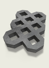 Zatravňovací dlažba Traplast VD600 (60x40x6 cm) T18401 - šedá