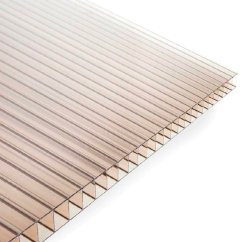 Komůrkový polykarbonát BASIC 10 mm - 2 stěny - 1,4 kg/m² - bronz