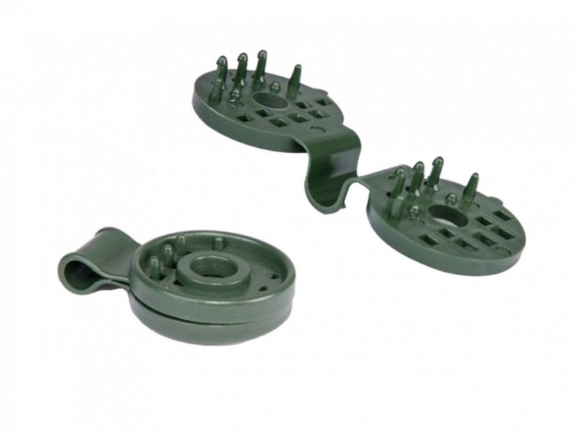 Klip pro upevnění stínící tkaniny - Barva: zelená