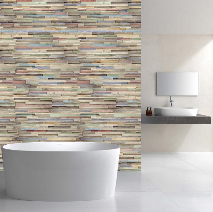 Interiérový obkladový panel Vilo MOTIVO Fun - Colour Wood  |balení 4 ks|