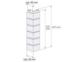 Vnější roh SOLID BRICK SB103 - 015 Coventry